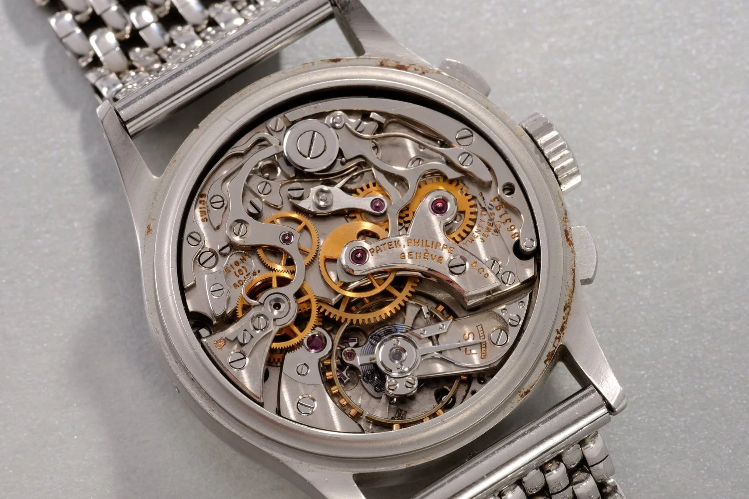 Mouvement Patek Philippe steel 1518, calibre de collection en révision